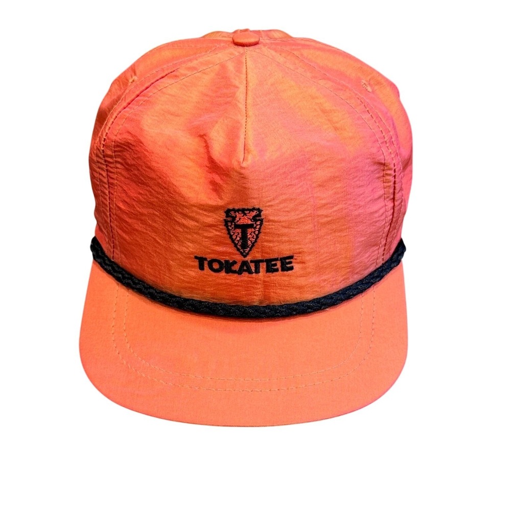 Vtg Tokatee Golf Course 5 Panel La Mode Hat Cap Leather Strap Back Made in USA